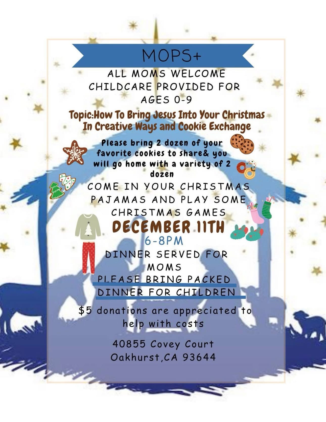 MOPS+ Cookie Exchange