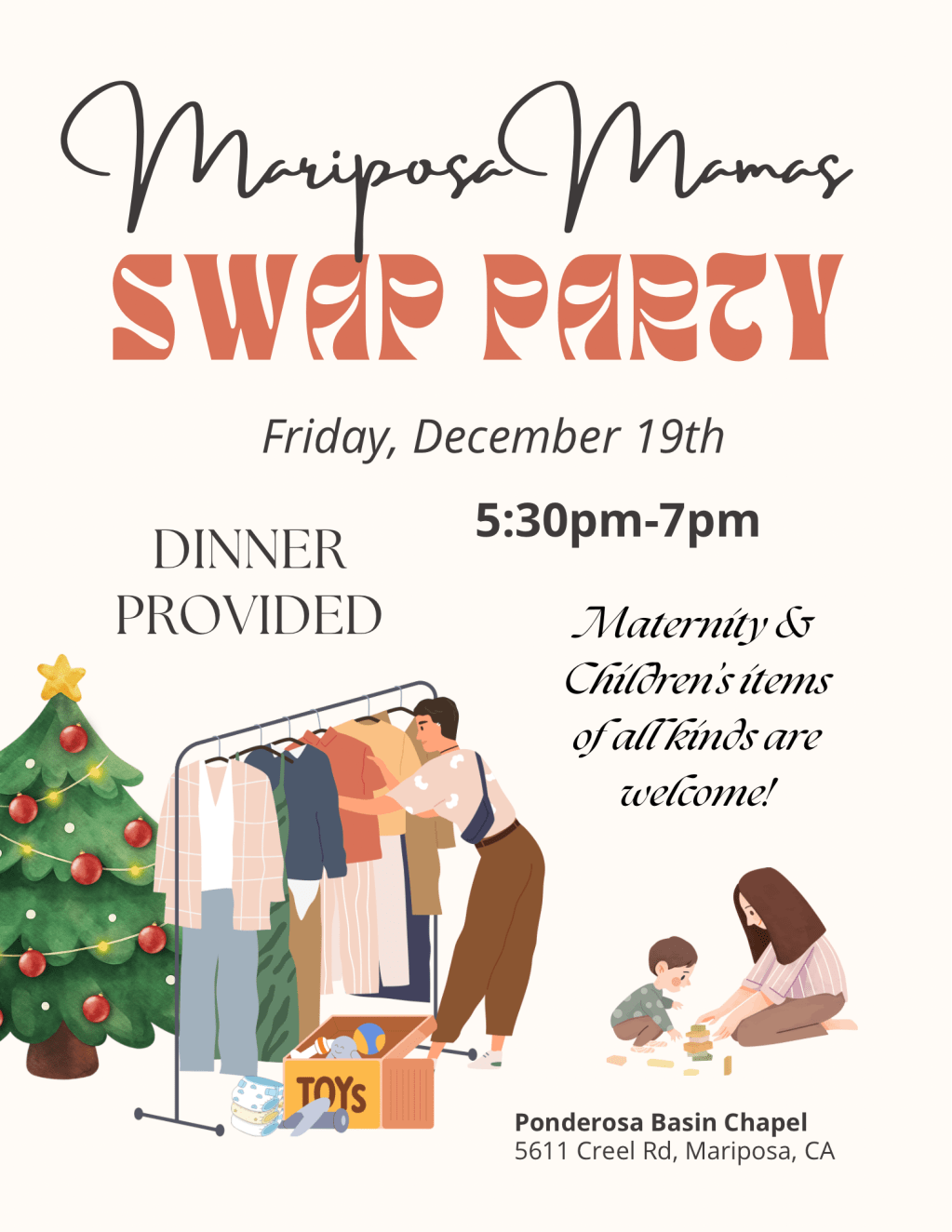 Mariposa Mamas Holiday Swap Party