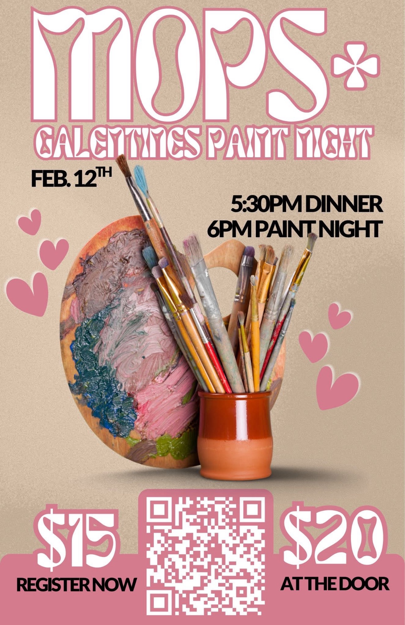 MOPS+ Paint Night